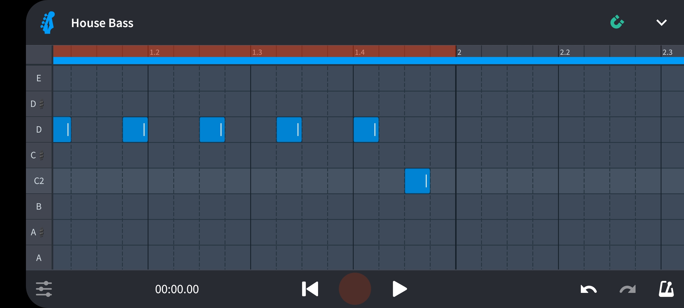 Bass note pattern bandlab