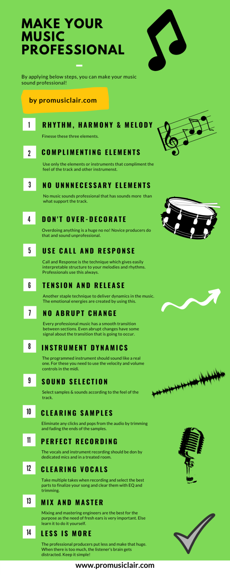 Steps to Make Your Song Sound Professional - Pro Music Lair