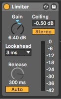 Limiting the master in Ableton Live